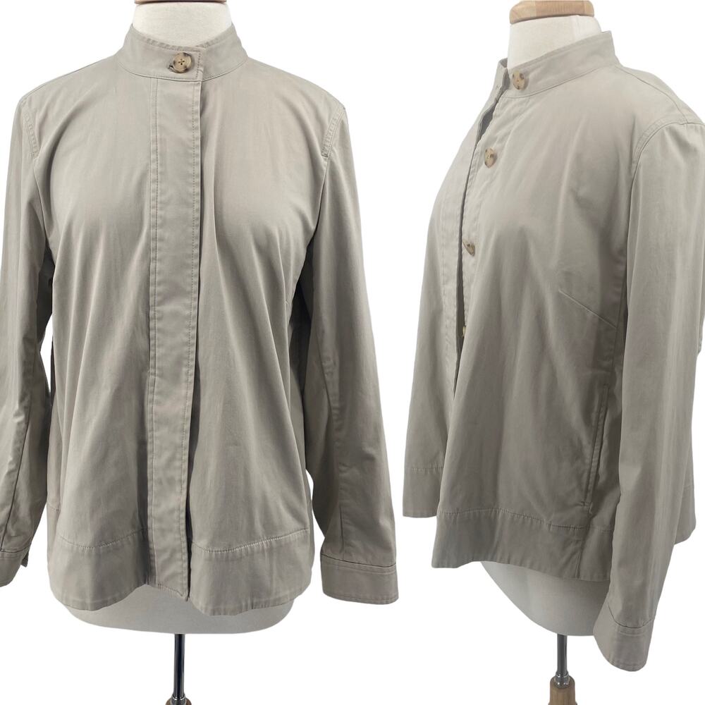 J. Jill Light Tan Utility Jacket